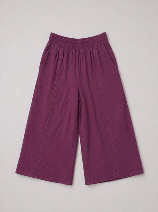 Rokko - Cotton Gauze Wide Leg Trousers - Forgotten Tribes