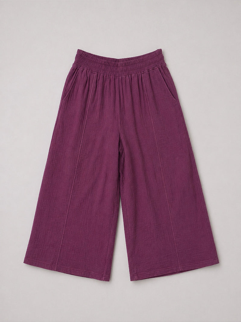 Rokko - Cotton Gauze Wide Leg Trousers - Forgotten Tribes