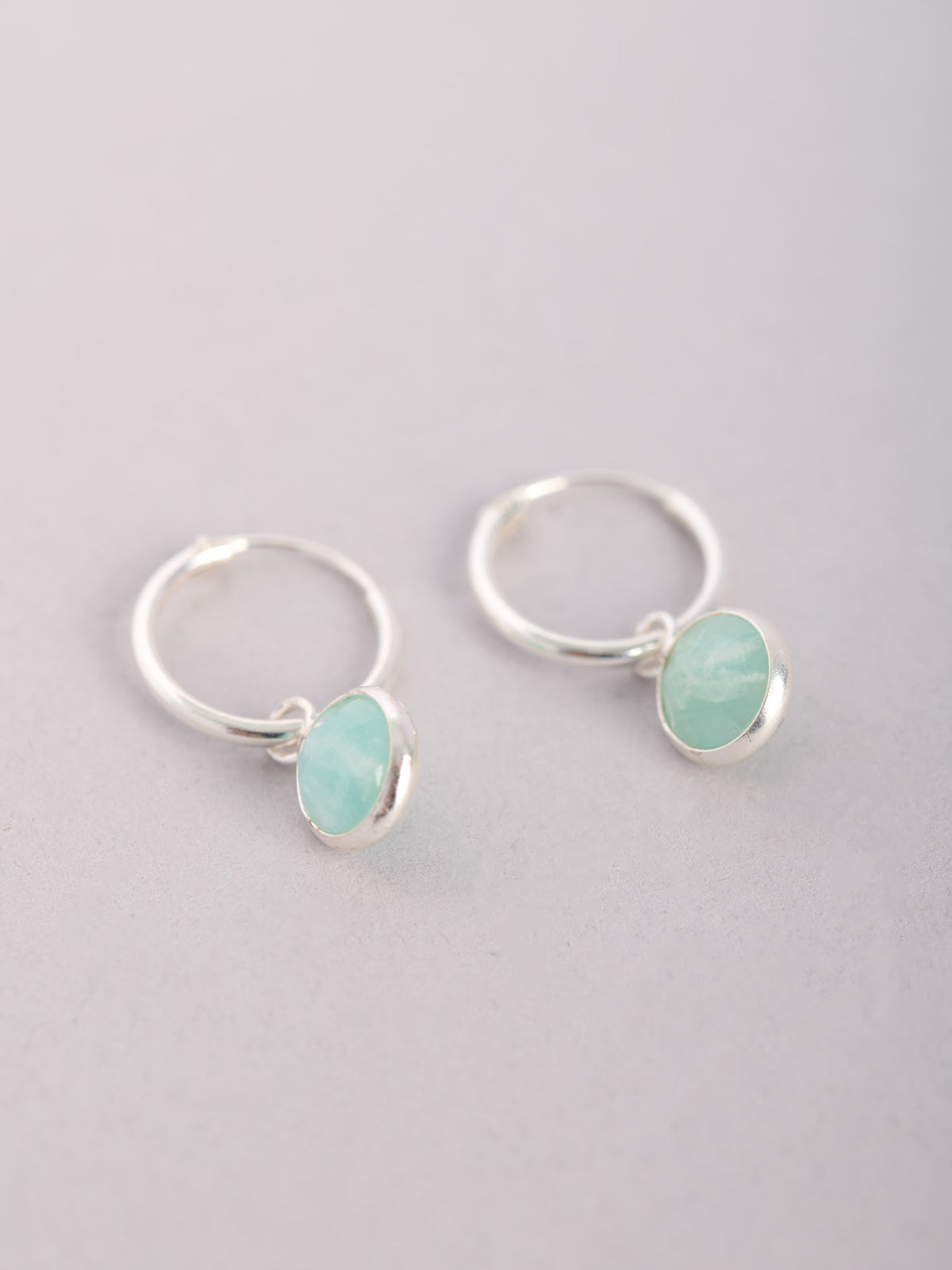 Round Gemstone Drop Earrings - Forgotten Tribes