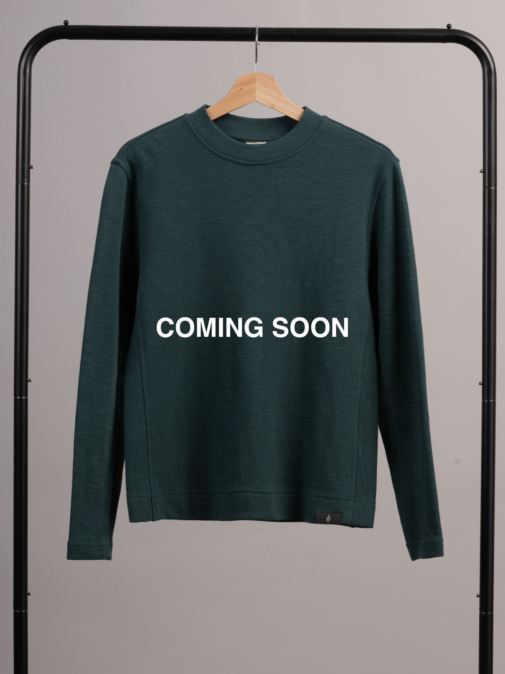 Gili - Waffle Cotton Side Panel Long Sleeve T-shirt