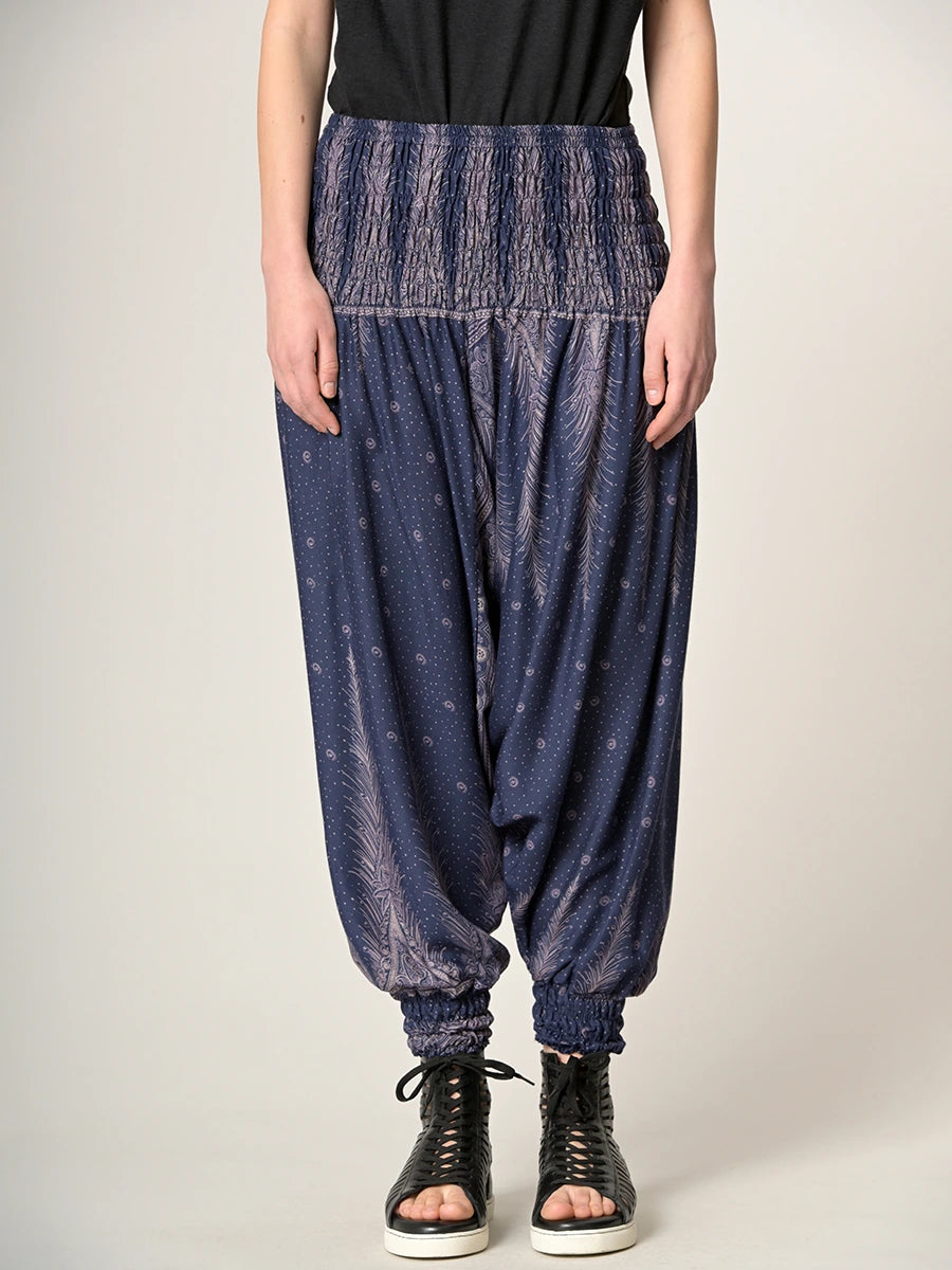 Peacock & Stars Harem Pants - Low Crotch - Forgotten Tribes