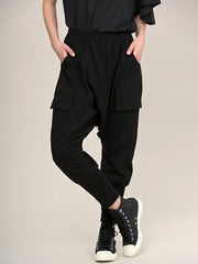 Mid Crotch Cotton Trousers with Side Pockets - Forgotten Tribes