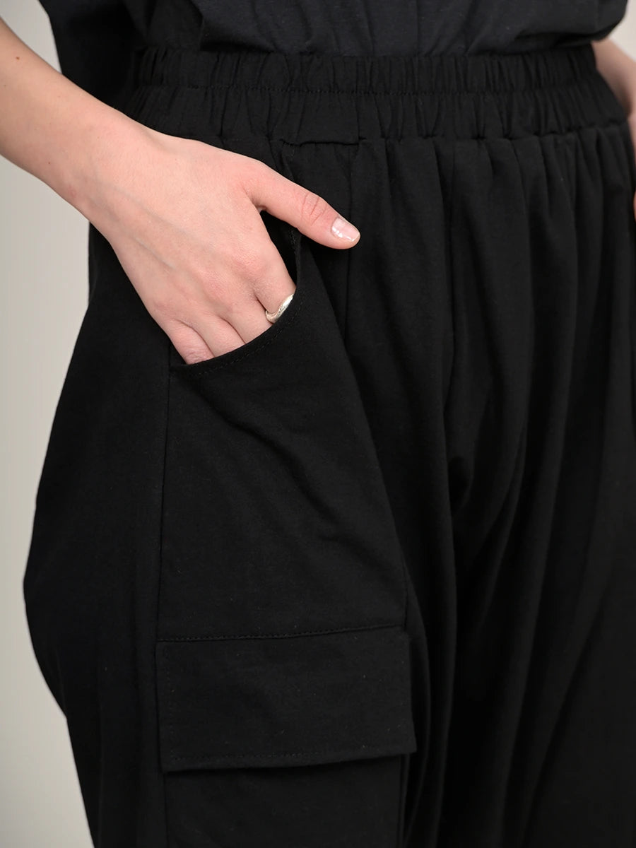 Mid Crotch Cotton Trousers with Side Pockets - Forgotten Tribes