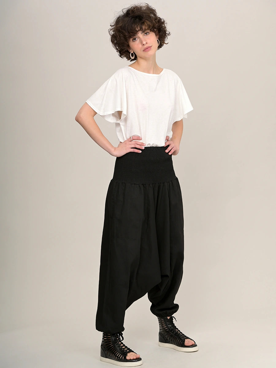 Organic Cotton Harem Pants - Low Crotch - Forgotten Tribes