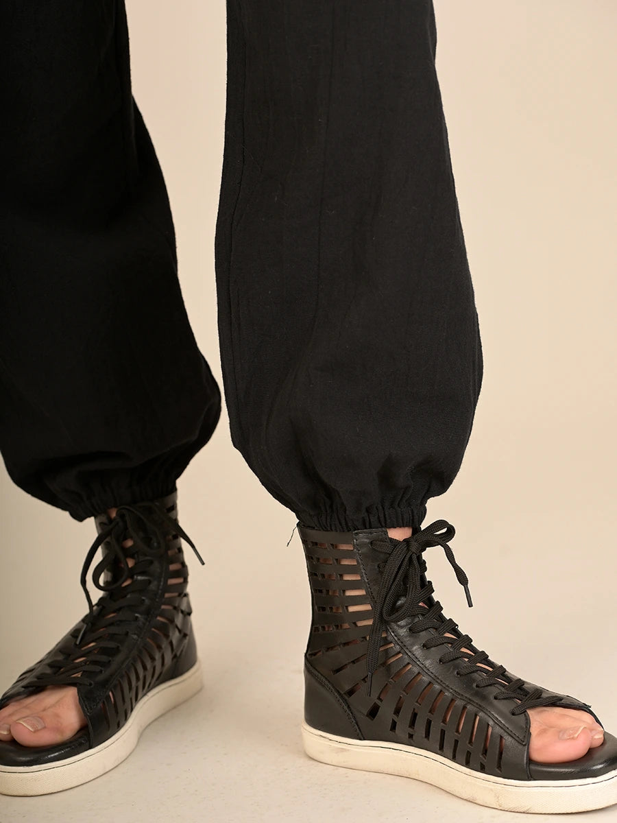Handloom Cotton Harem Pants - High Crotch - Forgotten Tribes