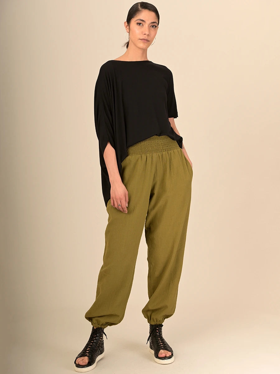 Handloom Cotton Harem Pants - High Crotch - Forgotten Tribes
