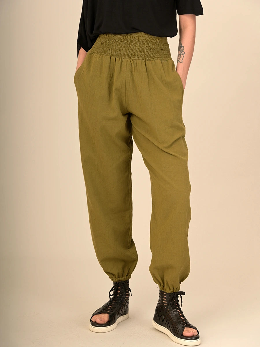 Handloom Cotton Harem Pants - High Crotch - Forgotten Tribes