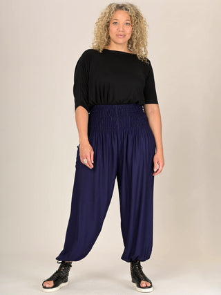 Harem Pants Original -  Plain Colour High Crotch - Superior Rayon Fabric - Forgotten Tribes