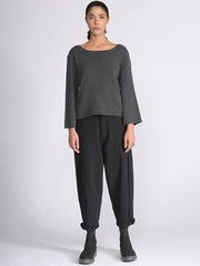 Merino Wool Blend Flared Sleeve Sweater - Forgotten Tribes