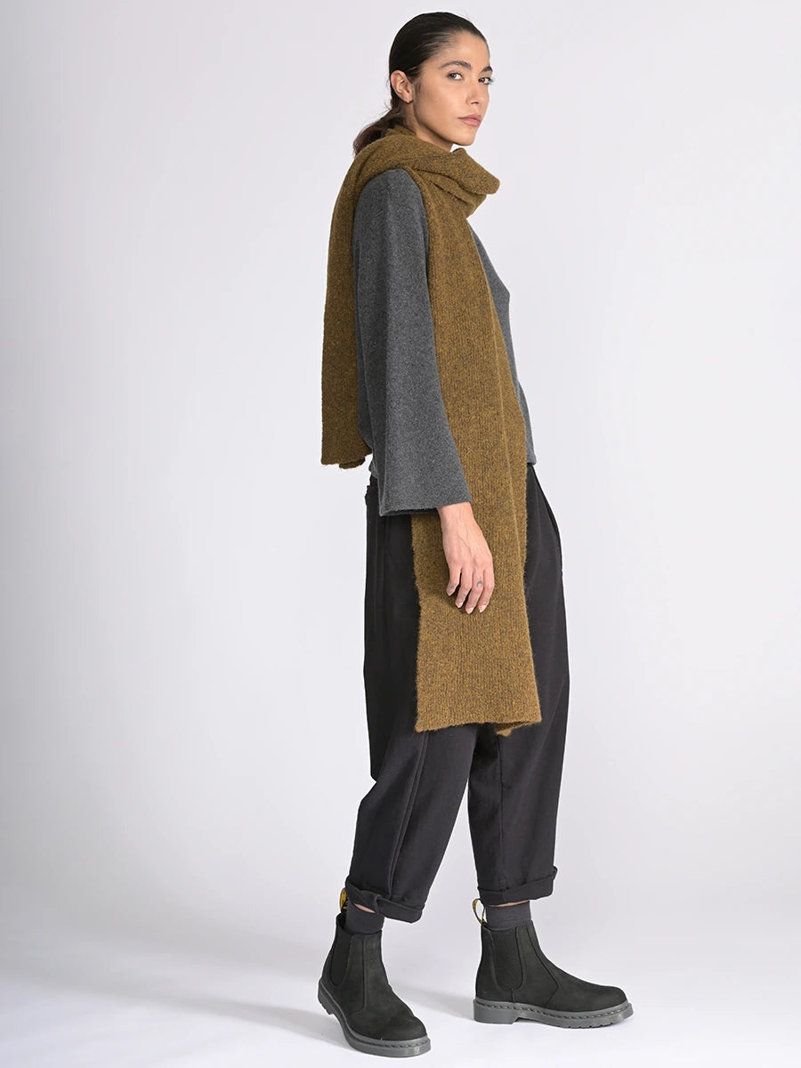 Yak Alpaca Blend Oversized Knitted Scarf - Forgotten Tribes