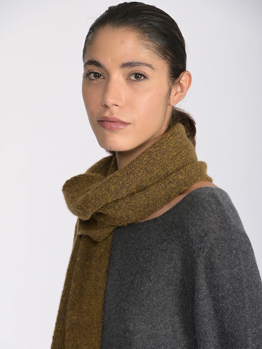 Yak Alpaca Blend Oversized Knitted Scarf - Forgotten Tribes