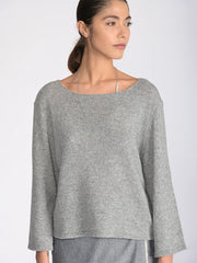 Merino Wool Blend Flared Sleeve Sweater - Forgotten Tribes