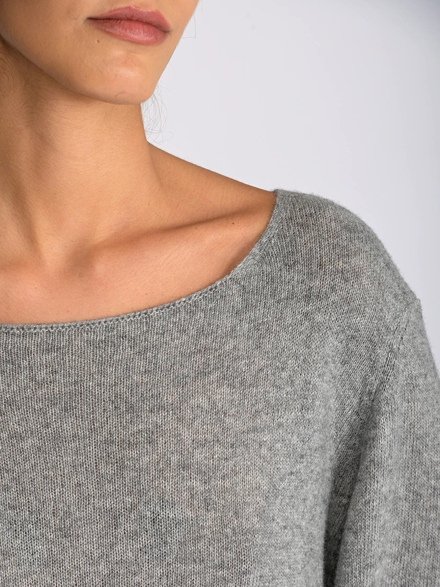 Merino Wool Blend Flared Sleeve Sweater - Forgotten Tribes