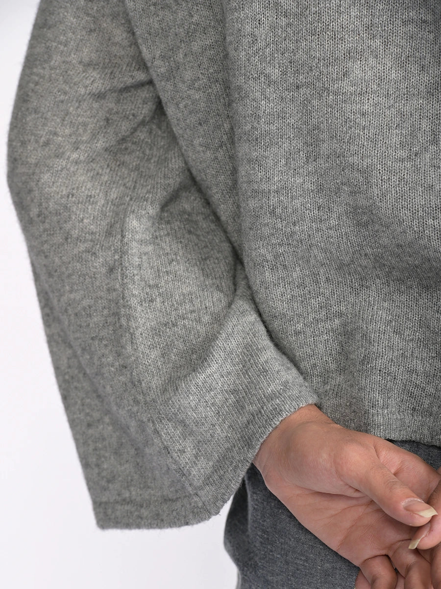 Merino Wool Blend Flared Sleeve Sweater - Forgotten Tribes