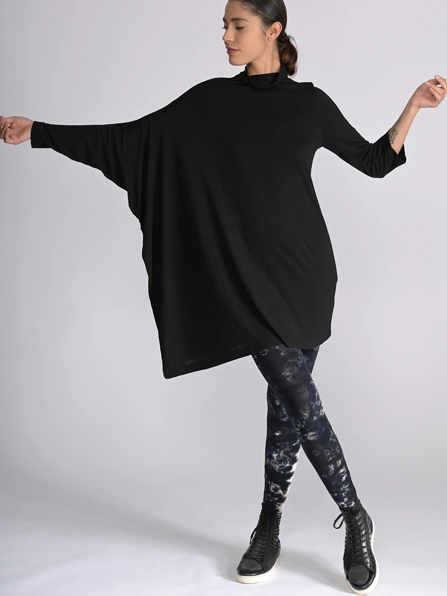 Long Sleeve Roll Neck Bamboo Jersey Tunic - Forgotten Tribes