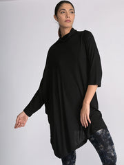 Long Sleeve Roll Neck Bamboo Jersey Tunic - Forgotten Tribes