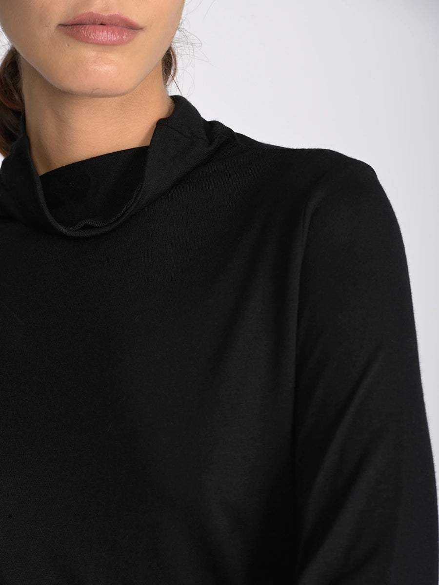 Long Sleeve Roll Neck Bamboo Jersey Tunic - Forgotten Tribes