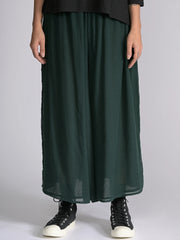 Fine Cotton Muslin Wide Leg Trousers - Forgotten Tribes