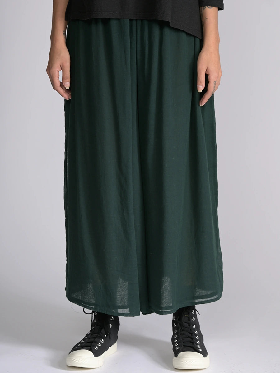 Fine Cotton Muslin Wide Leg Trousers - Forgotten Tribes