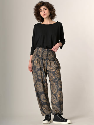 Harem Pants Original - Oriental Flower High Crotch - Forgotten Tribes