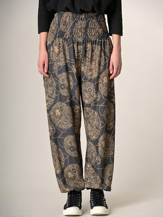 Harem Pants Original - Oriental Flower High Crotch - Forgotten Tribes