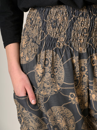 Harem Pants Original - Oriental Flower High Crotch - Forgotten Tribes