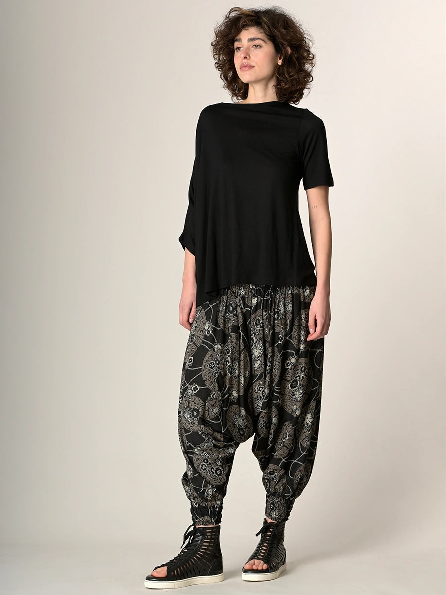 Oriental Flower Harem Pants - Low Crotch - Forgotten Tribes