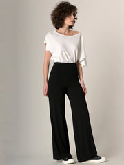 Plain Colour Elasticated Waist Stretchy Palazzo - Forgotten Tribes