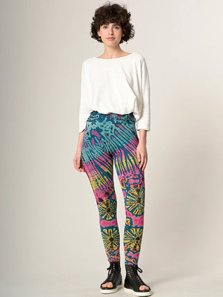 Tie Dye Leggings - Teal - Forgotten Tribes