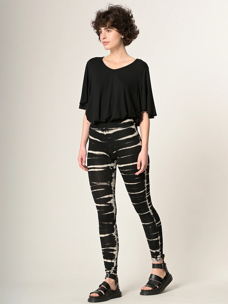 Tie Dye Leggings - Black - Style 4 - Forgotten Tribes