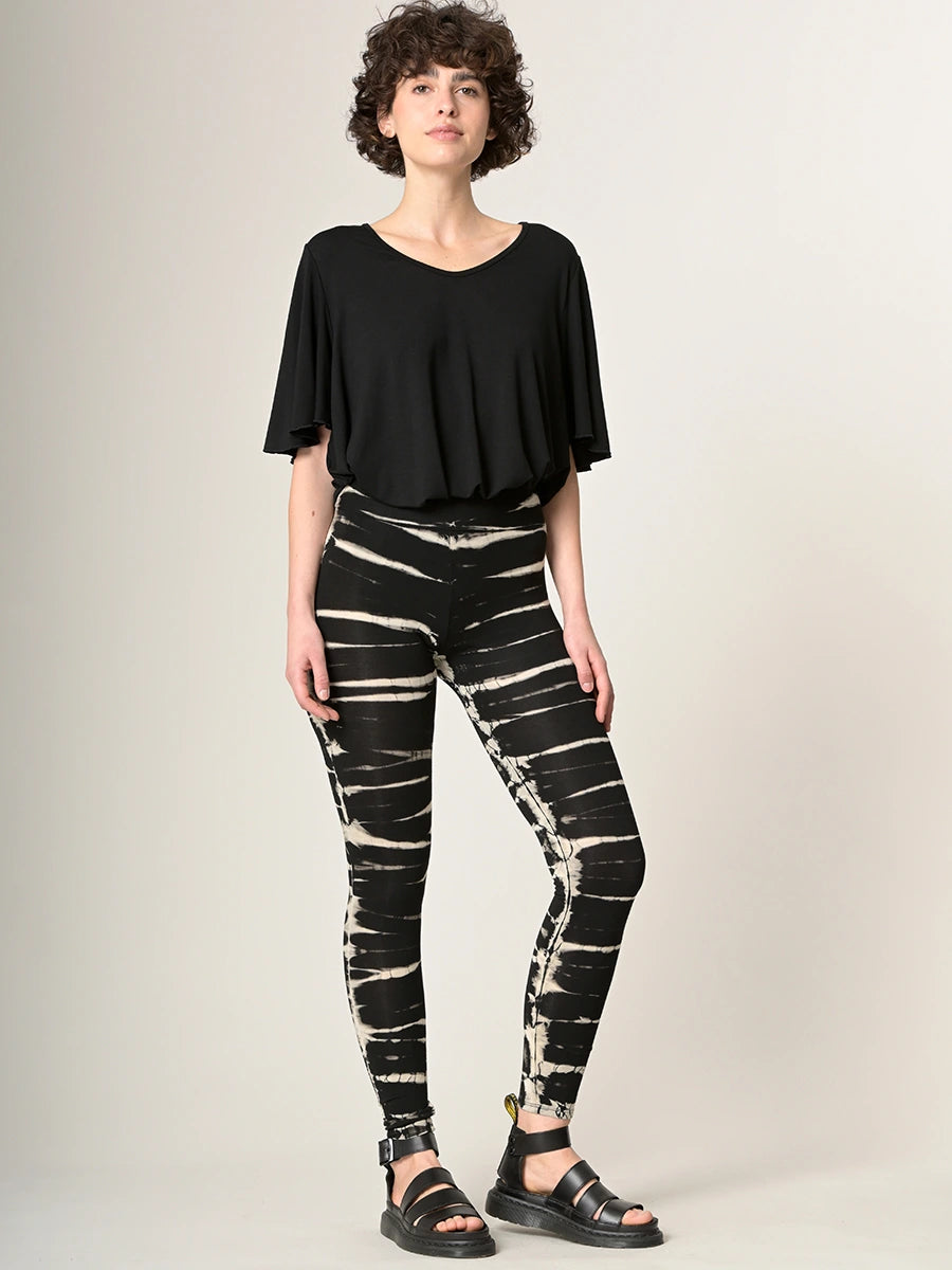 Tie Dye Leggings - Black - Style 4 - Forgotten Tribes