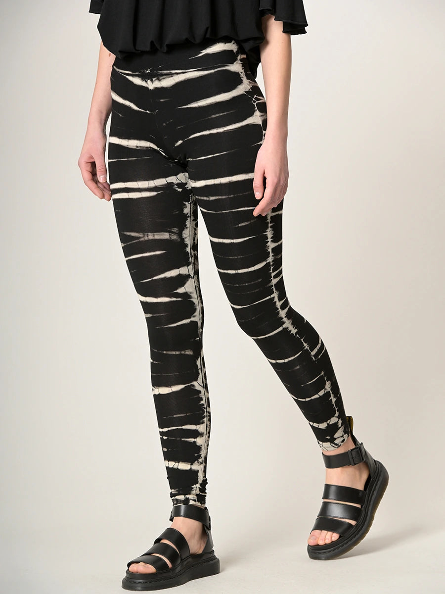 Tie Dye Leggings - Black - Style 4 - Forgotten Tribes