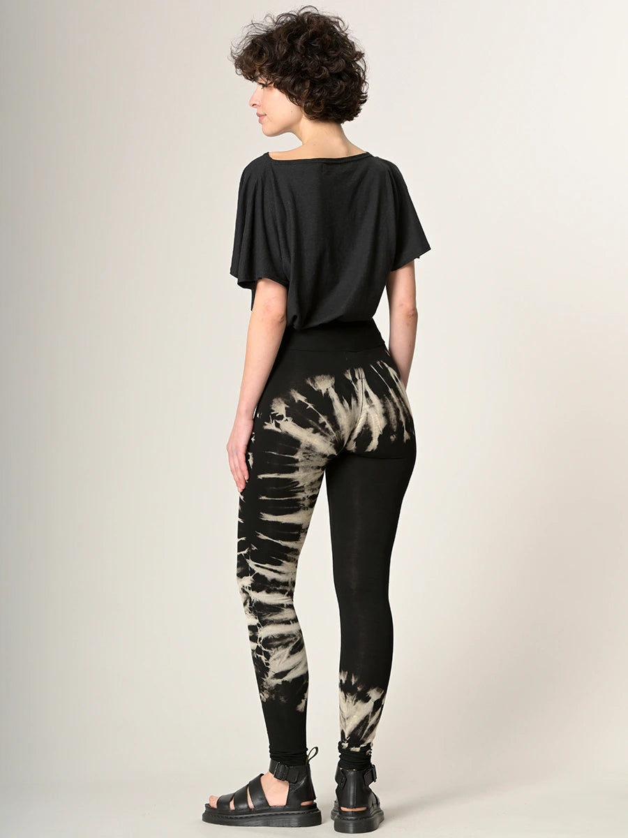 Tie Dye Leggings - Black - Style 2 - Forgotten Tribes