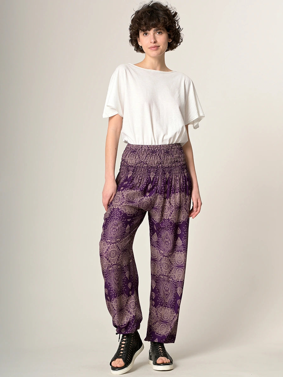 Teardrop Mandala Harem Pants - High Crotch - Forgotten Tribes