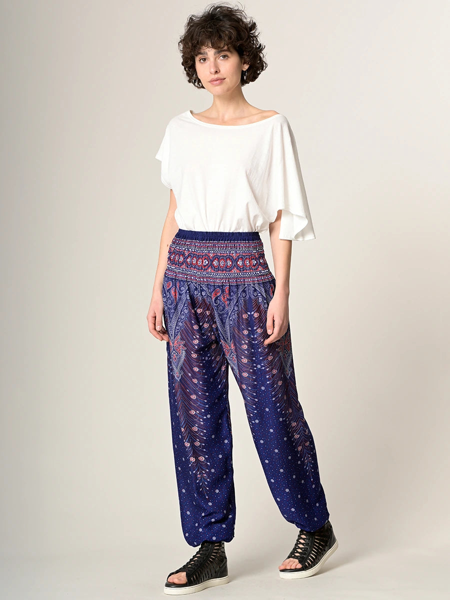 Peacock Harem Pants - High Crotch - Forgotten Tribes