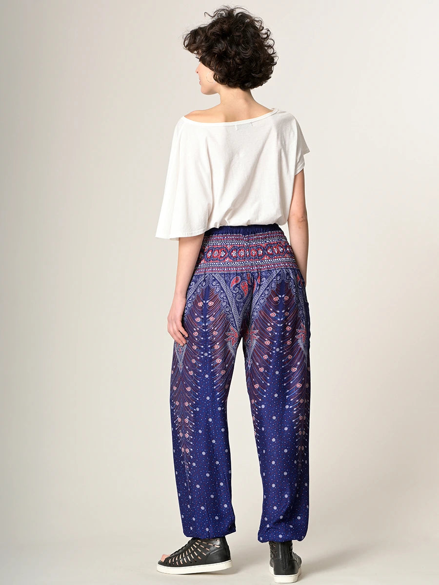Peacock Harem Pants - High Crotch - Forgotten Tribes