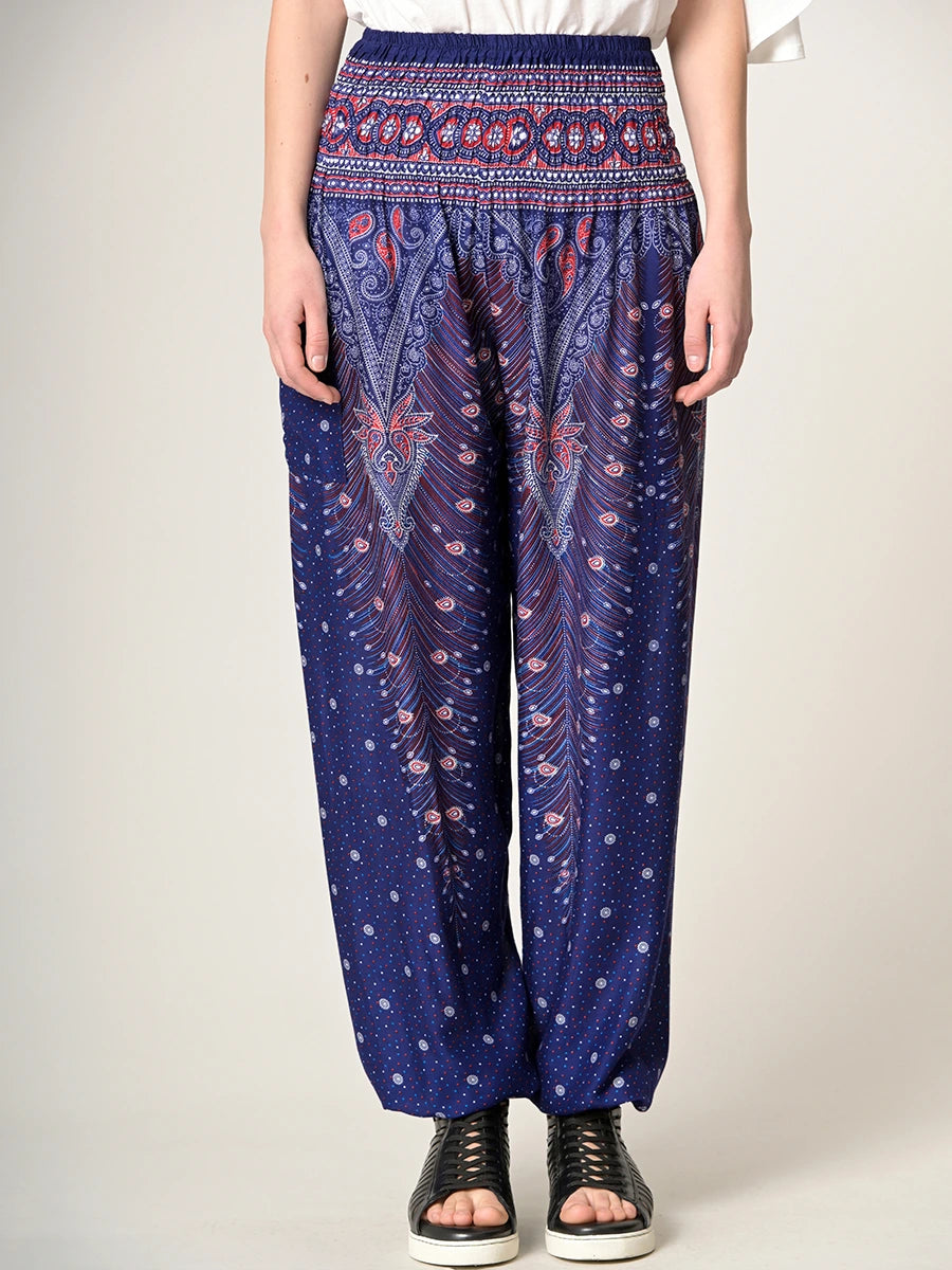 Peacock Harem Pants - High Crotch - Forgotten Tribes