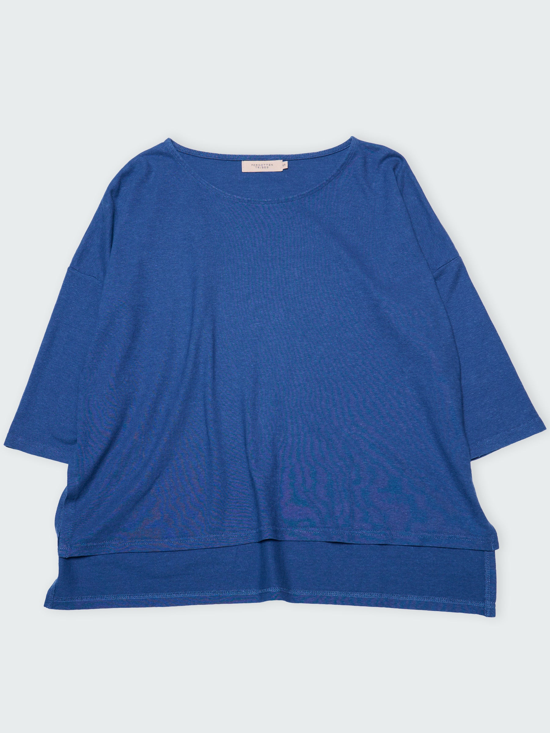 Heavyweight Hemp Organic Cotton Cropped Sleeve T-Shirt - Forgotten Tribes