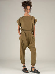 Tencel® Cotton Short Sleeve Jumpsuit - Forgotten Tribes