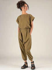Tencel® Cotton Short Sleeve Jumpsuit - Forgotten Tribes