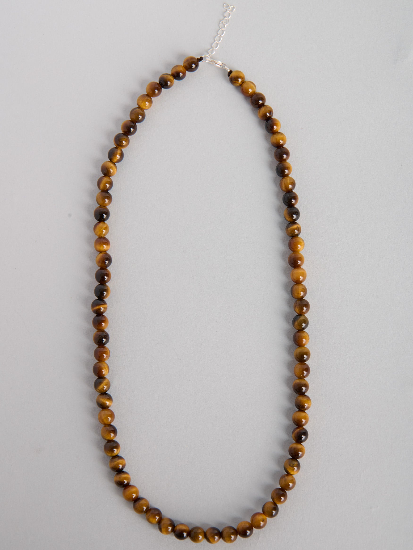 Golden Tiger's Eye - Beaded Gemstone Choker Necklace - Forgotten Tribes