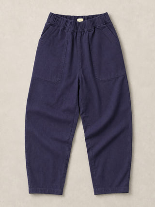 Aegina - Organic Cotton Twill Tapered Trousers