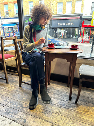 Silk Fine Wool Blend Water Colour Scarf - Turquoise - Forgotten Tribes