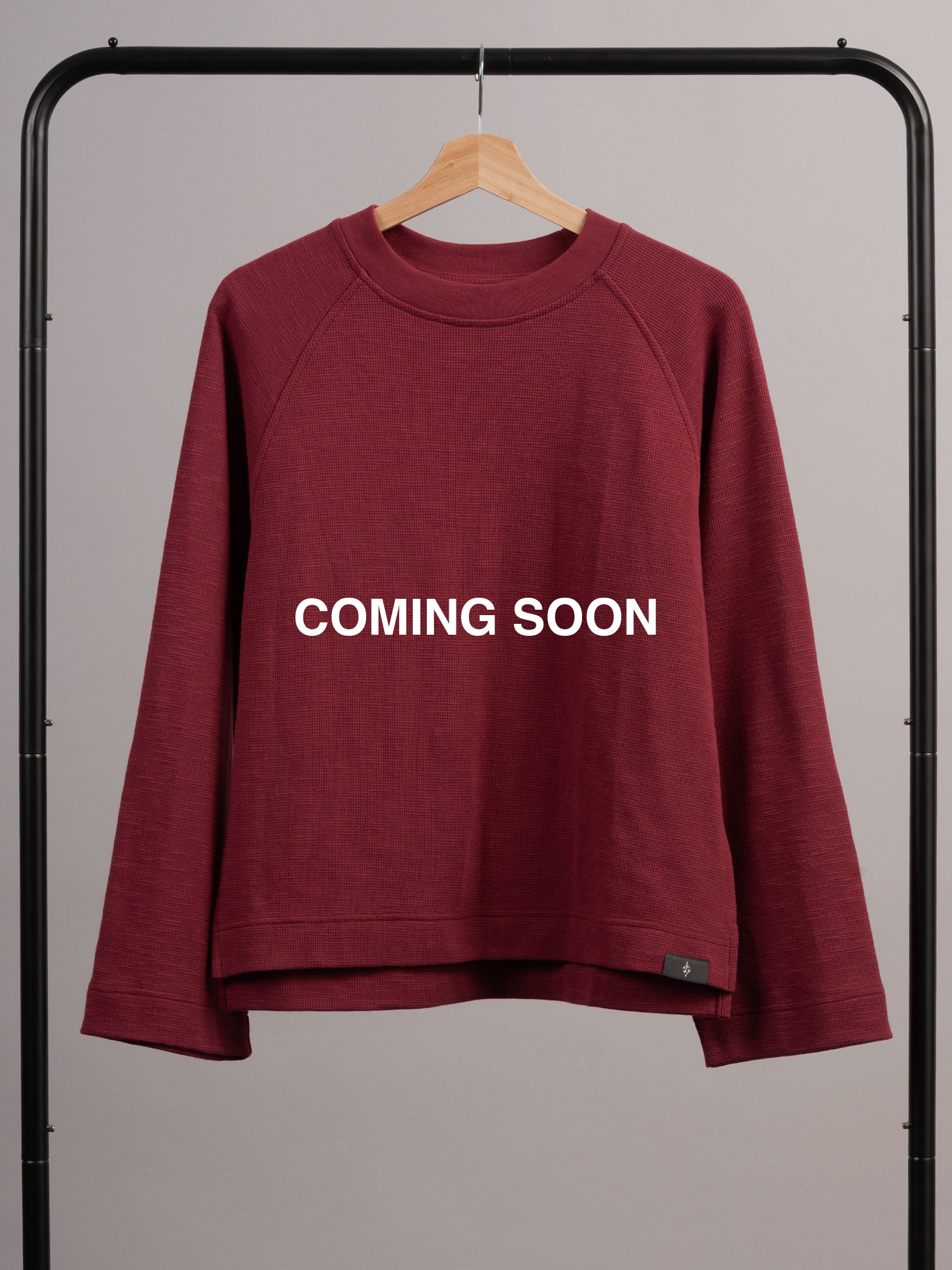 Yasai - Waffle Cotton Raglan Wide Sleeve T-shirt