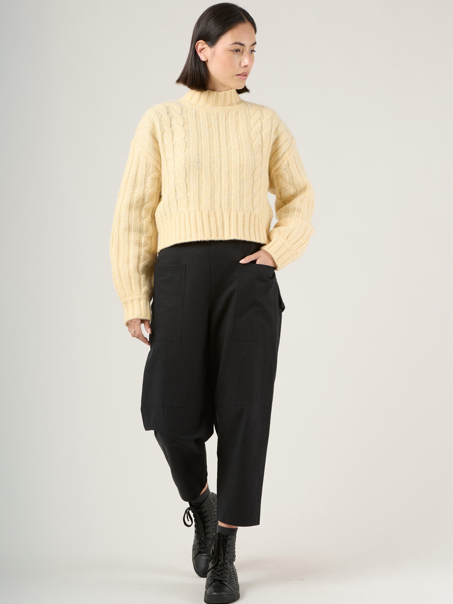Wool Blend Chunky Faroe Sweater - Forgotten Tribes