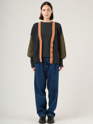 Wool Cotton Blend Nikko Cardigan - Forgotten Tribes