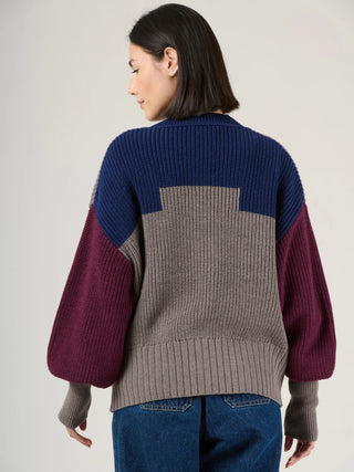 Nikko - Wool Cotton Blend Cardigan - Forgotten Tribes