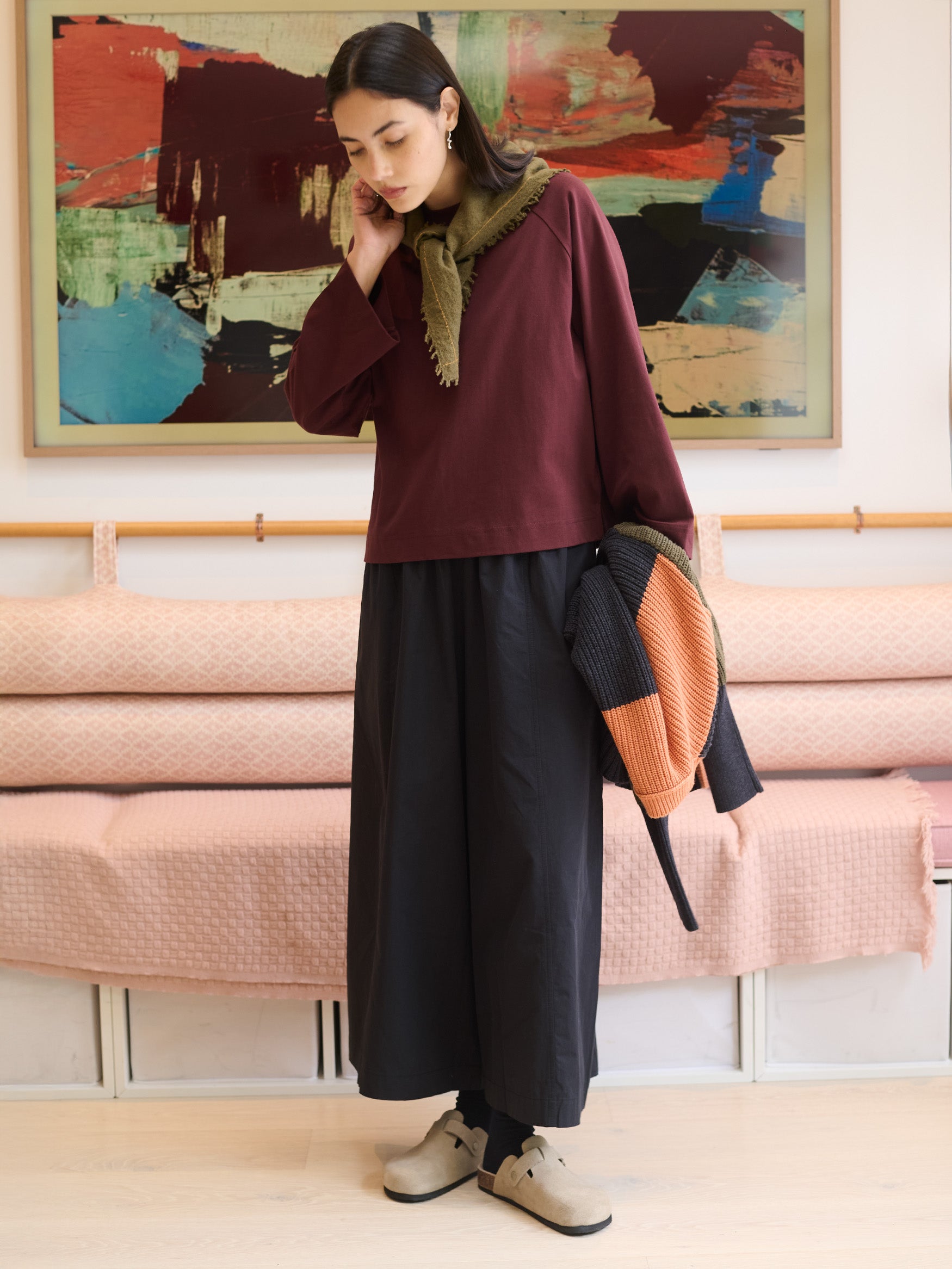 Yasai 3 - Mercerised Cotton Raglan Wide Sleeve T-shirt