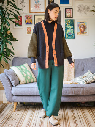 Nikko - Wool Cotton Blend Cardigan - Forgotten Tribes