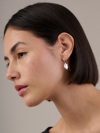 Sterling Silver Small Leaf Earrings - Forgotten Tribes